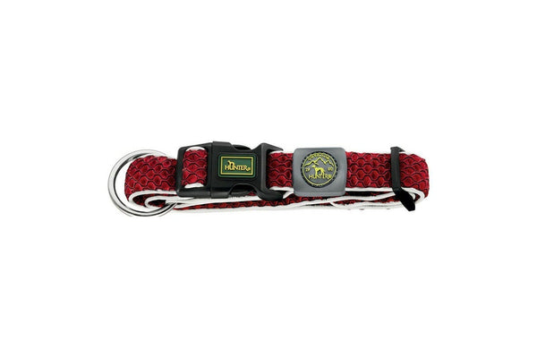 Dog Collar By Hunter Plus Thread Red Xl