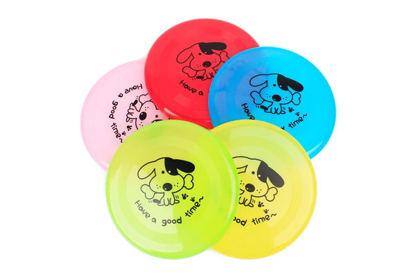 Large Dog Puppy Plastic Frisbee Fetch Flying Disc Training Toy Green - Standard