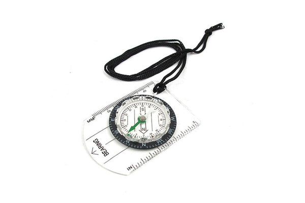 4Pcs Transparent Plastic Compass Proportional Footprint Travel Outdoor Camping Hiking Military Tools Bussola Compasso Kompas - Standard