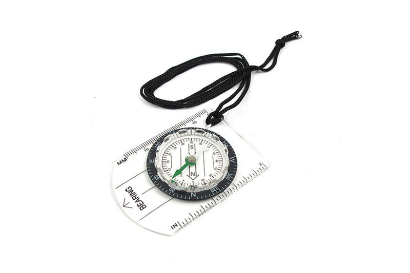 4Pcs Transparent Plastic Compass Proportional Footprint Travel Outdoor Camping Hiking Military Tools Bussola Compasso Kompas - Standard