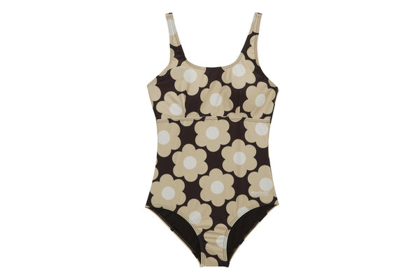 Regatta Womens/Ladies Orla Kiely Sixties Daisy One Piece Swimsuit (Black) (10 UK)