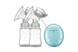 Intelligent Double Electric Breast Pump Automatic Milk Suction-Blue