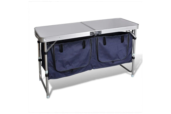 Foldable Camping Cupboard With Aluminium Frame Aotto