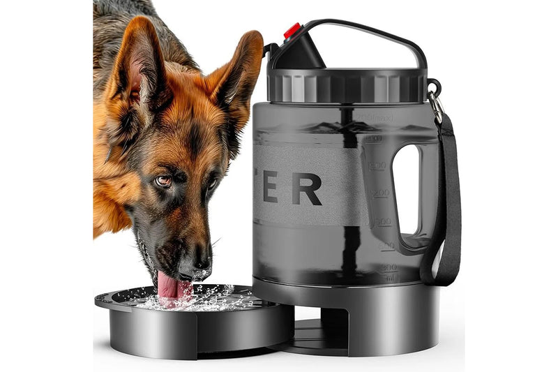 ZOOMIES Portable Dog Water Bowl - Black