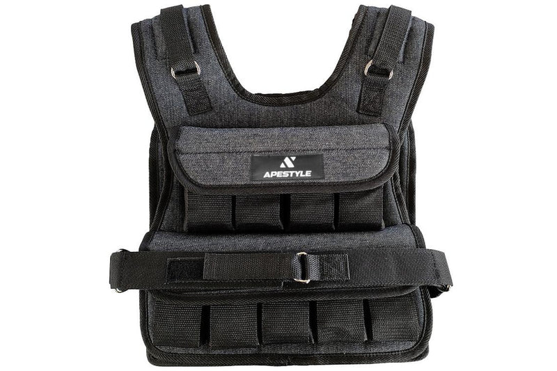 Ape Style Adjustable Weight Vest Black 10kg