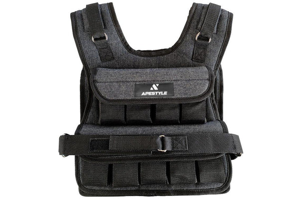 Ape Style Adjustable Weight Vest Black 20kg