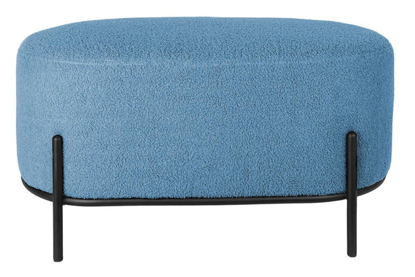 Fraser Country Teddy Bench & Ottoman - Blue