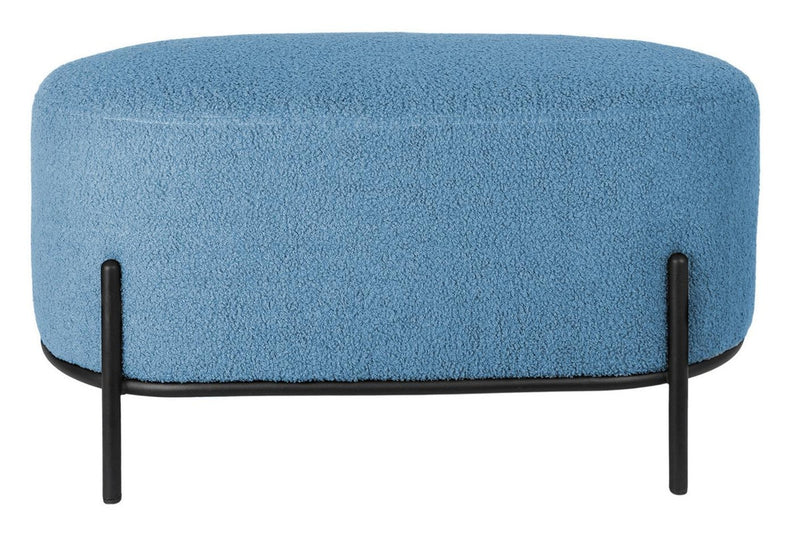 Fraser Country Teddy Bench & Ottoman - Blue