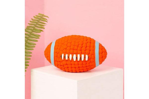 Bite-resistant Floatable Bouncy Squeaker Football Toy For Small Medium Large Dogs