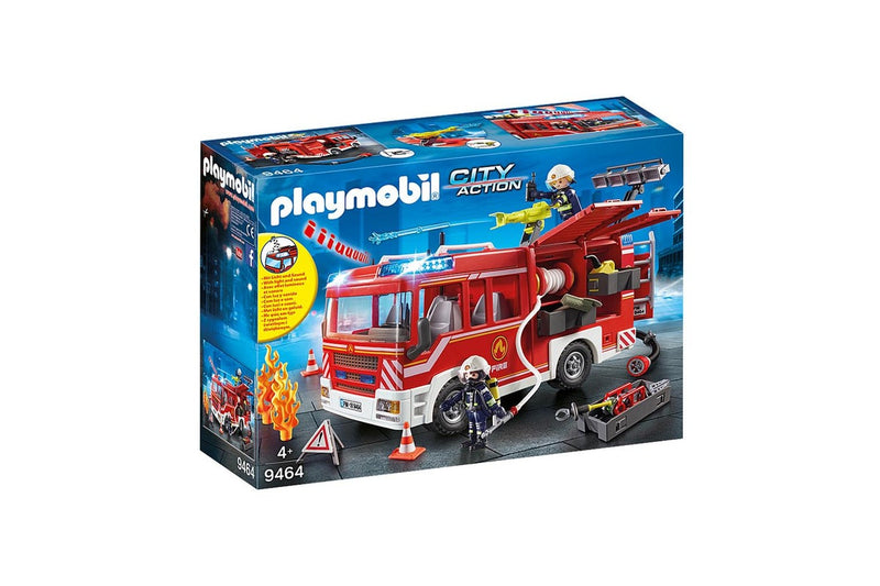 Playmobil Fire Engine Truck Kids Childrens Interactive Play Fun Toy Playset 4+