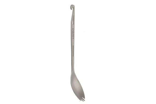 Lixada Titanium Spork With Bottle Opener Lightweight Outdoor Dinner Spoon Fork Travel Camping Backpacking - Standard