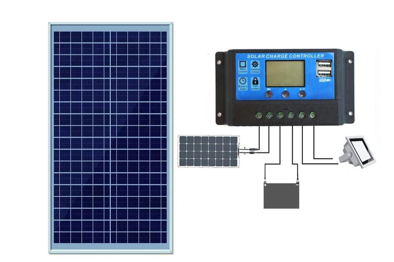 30W Solar Panel with Solar Controller