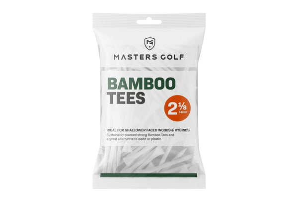 Masters Bamboo Golf Tees (Pack of 25) (White) (54mm)