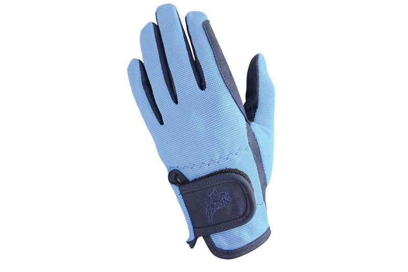 Hy5 Children/Kids Every Day Two Tone Riding Gloves (Navy/Sky Blue) (S)