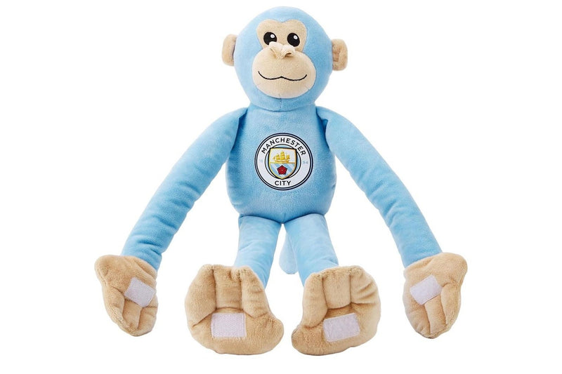 Manchester City FC Monkey Plush Toy (Sky Blue) (One Size)