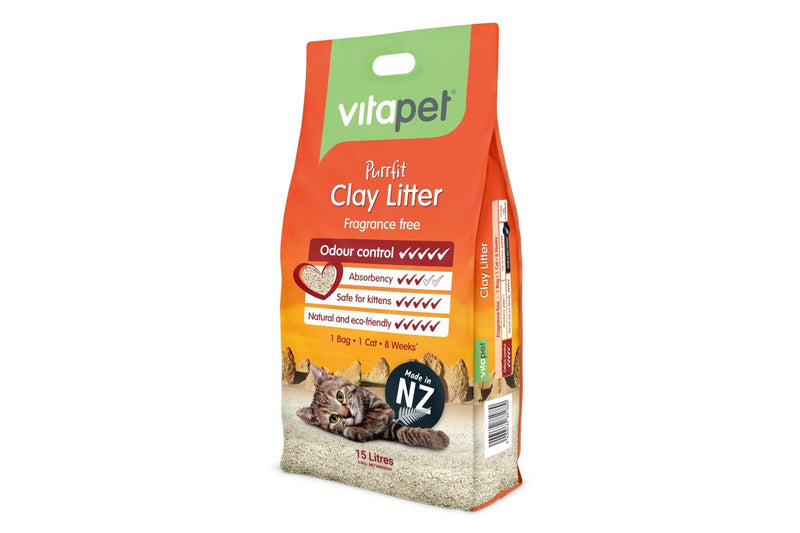 Vitapet: Purrfit Clay Litter (15L)