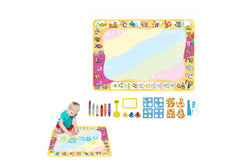 Reusable Water Drawing Mat Cartoon Doodle Painting Mat Kids Painting Writing Learning Toy Kit Letters Style