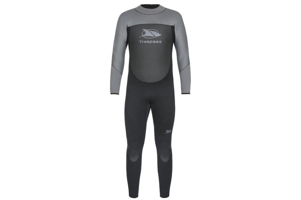 Trespass Diver Mens 5mm Full Length Neoprene Wetsuit (Black) (M)