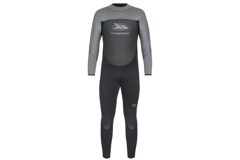 Trespass Diver Mens 5mm Full Length Neoprene Wetsuit (Black) (XXS)