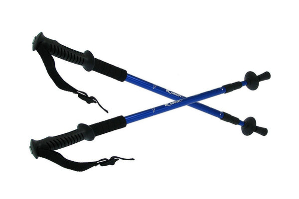 Kabuda Trekking Hiking Walking Poles Sticks Pair - Blue