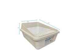 High Back Cat Litter Tray - Pet Fresh Clean Kitten Toilet Box