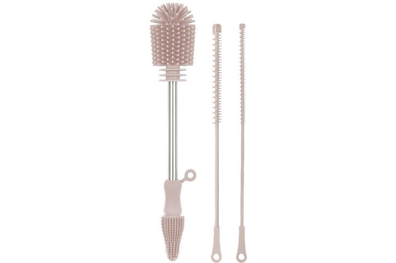 Haakaa: Silicone Cleaning Brush Kit - Blush