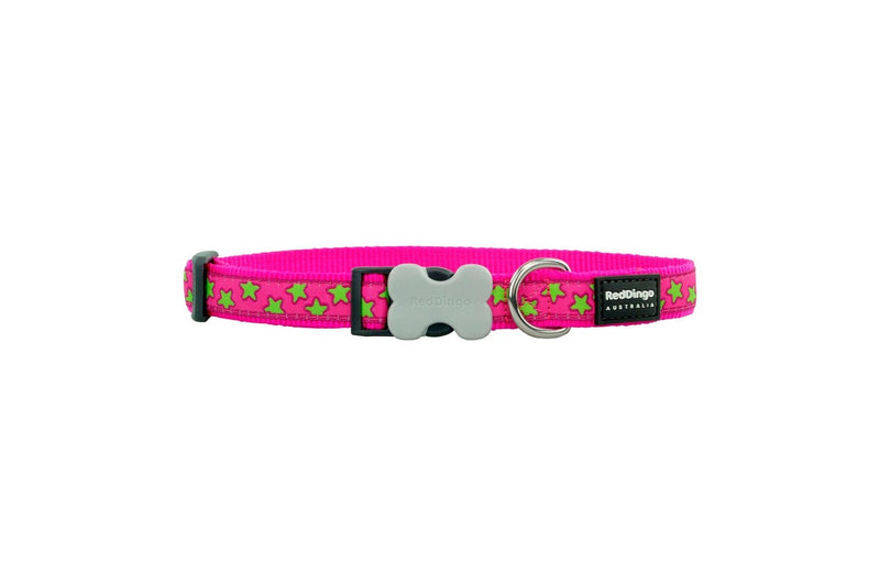 Dog Collar By Red Dingo Stars Pink By Red