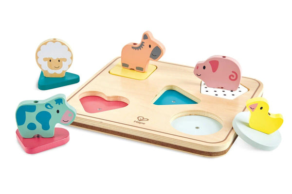 Hape: Animal Noise - Wooden Puzzle