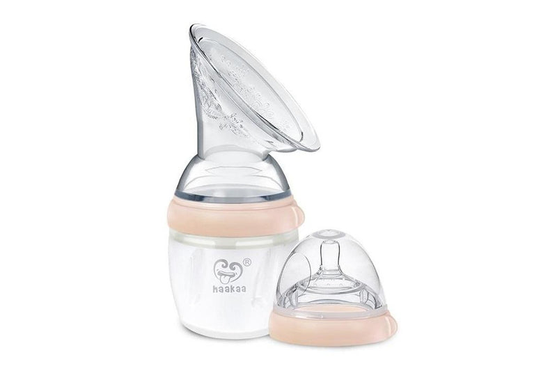 Haakaa: Gen 3 Silicone Breast Pump & Bottle Top Set - 160ml (Peach)