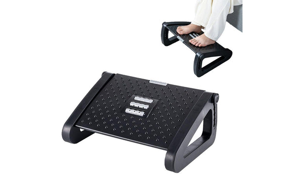 Foot Rest with Massage Roller Adjustable Height Footrest Non Slip Foot Stool for Office Home