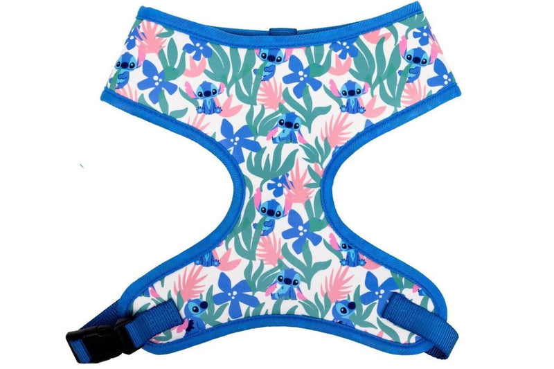 Lilo & Stitch: Pet Harness - Stitch and Tropical Flowers Collage (Medium)