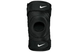 Nike Pro Open Knee Sleeve With Strap - Black / White - Medium