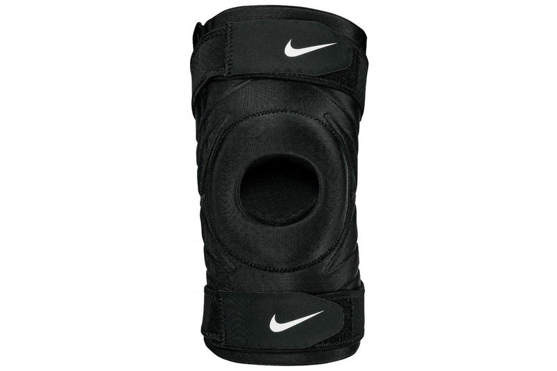 Nike Pro Open Knee Sleeve With Strap - Black / White - Extra Large