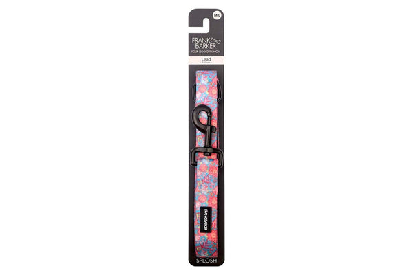 Frank Barker Floral 163x2.5cm Padded Adjustable Dog Lead Leash Pet Strap M-L