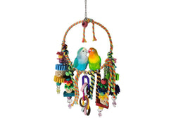 Bird Swing Chewing Toys Parrot Cotton Rope Ring