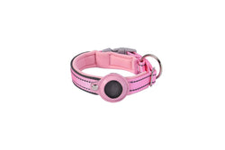 Pet Dog Collar with Airtag Protective Case Pink