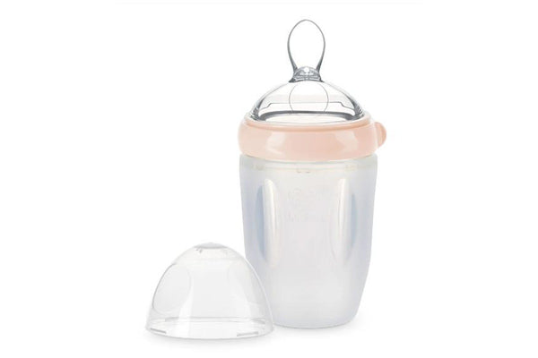 Haakaa: Silicone Feeding Spoon Bottle - Blush (250ml)