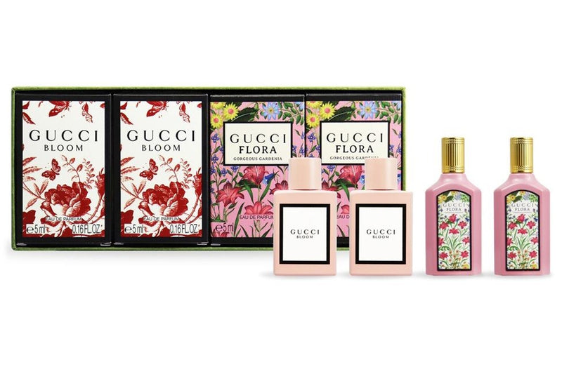 Gucci: 4 Piece Mini EDP Fragrance Gift Set - Bloom, Gorgeous Gardenia