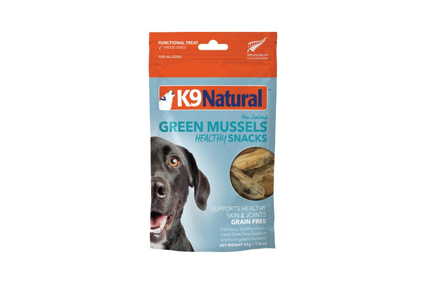 K9 Natural: Freeze-Dried Dog Treats, New Zealand Green Lipped Mussel Bites 50g