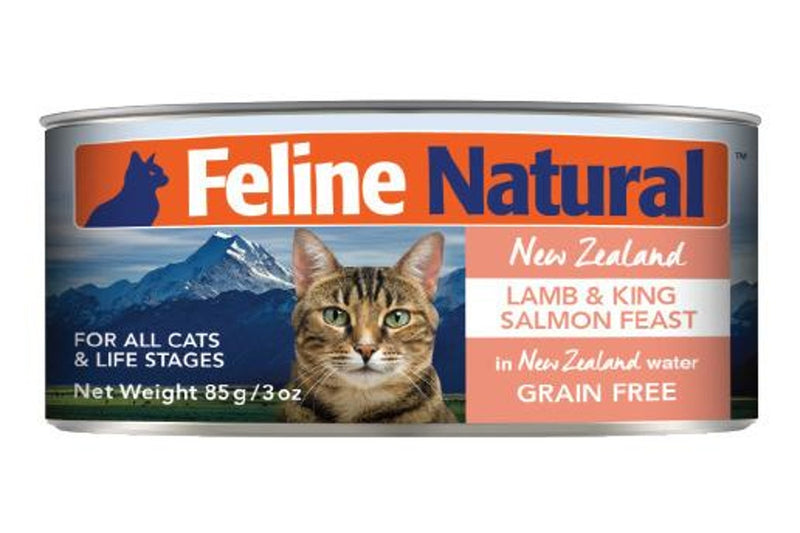 Feline Natural: 85g Lamb & Salmon Feast (24 cans/tray)