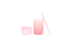 Bumkins: Silicone Straw Cup with Lid - Pink