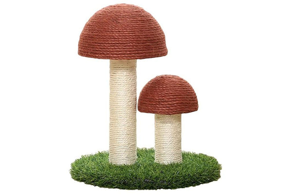 Scratching Post & Climbing Frame - Mushrooms (Brown)