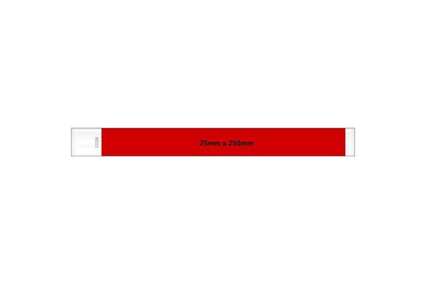 Makero Tyvek Wristband (Pack of 1000) (Red) (One Size)