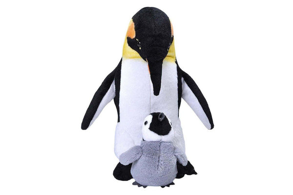 Wild Republic:Emperor Penguin Mom & Baby - 12" Plush