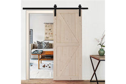 Fraser Country Wood Barn Door with Installation Hardware Kit