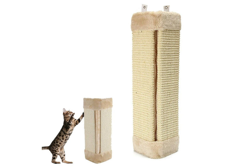 Wall Mounted Scratching Post Cat Scratching Mat Scratcher Pad Board Natural Sisal Pet Cat Toys Sofa Protector