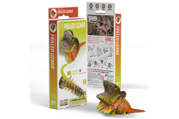 Eugy: Frilled Lizard - 3D Paper Model