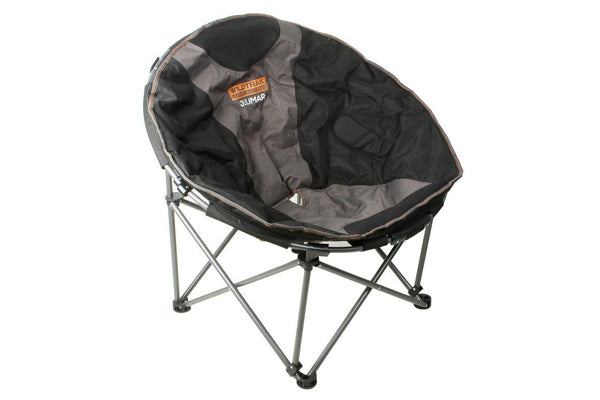 Wildtrak Julimar 103x94cm Moon Camping Chair Outdoor Cushioned Seat Grey Black