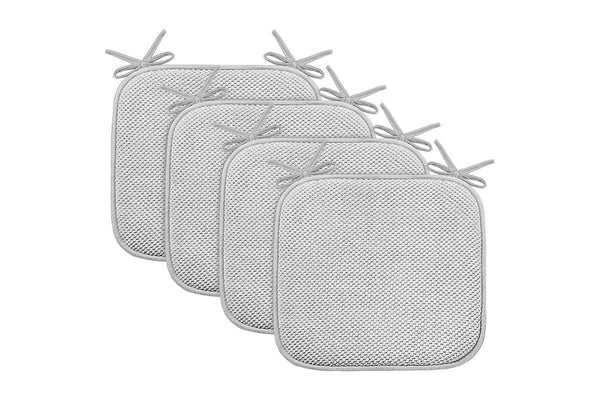 COMFEYA 4-Pack Memory Foam Chair Cushions - Grey