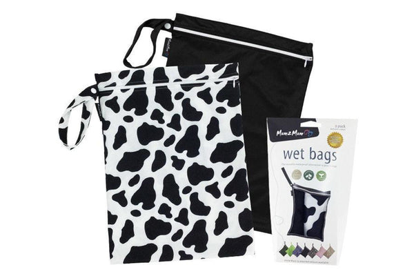 Mum 2 Mum: Wet Bag - Cow/Black (2 Pack)